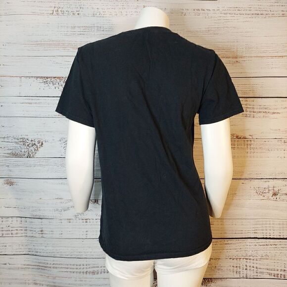 Woman's AC/DC Graphic Short Sleeve Black Tee Shirt - Picture 5 of 7